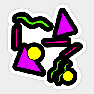 80's Neon Carpet Design Sticker